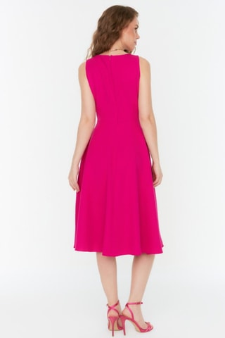 Vestido midi - Fúcsia