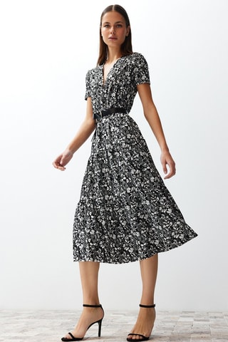 Vestido estilo patinadora - Preto