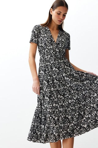 Vestido estilo patinadora - Preto