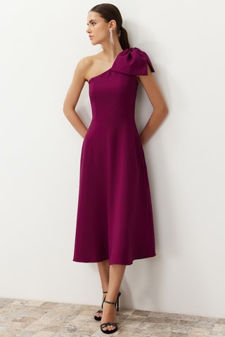 Vestido assimétrico - Violeta