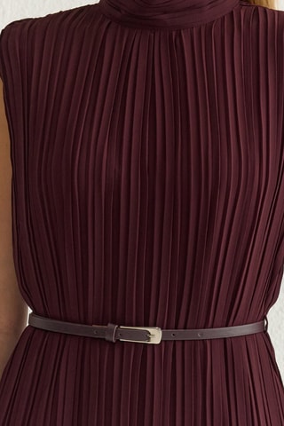 Vestido direito - Bordô