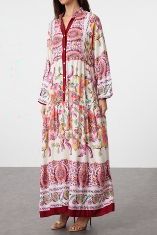 Vestido comprido - Bordô