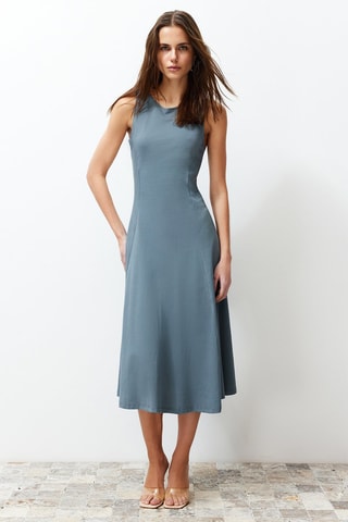 Vestido midi - Antracite