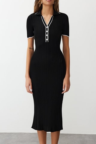 Vestido-polo - Preto
