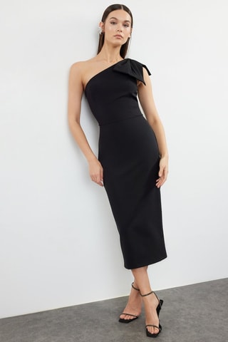 Vestido assimétrico - Preto