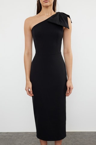 Vestido assimétrico - Preto