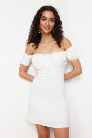 Vestido estilo patinadora - Branco
