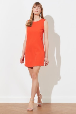 Vestido direito - Laranja 