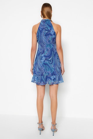 Vestido direito - Azul