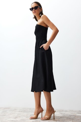 Vestido assimétrico - Preto