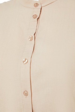 Vestido direito Bege