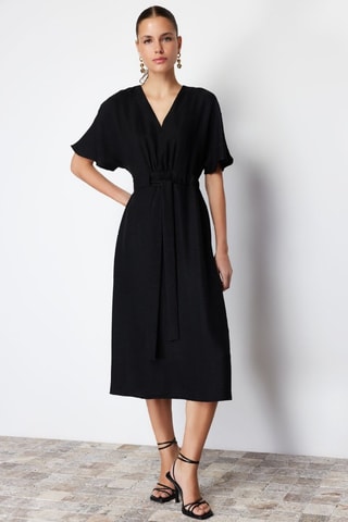Vestido midi - Preto