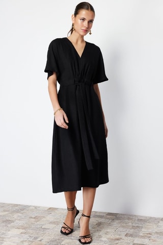 Vestido midi - Preto
