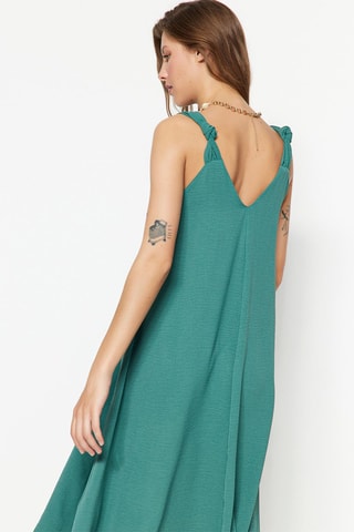 Vestido midi Turquesa