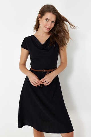 Vestido midi - Preto