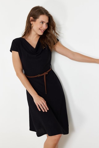 Vestido midi - Preto
