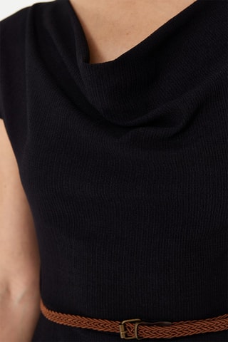 Vestido midi - Preto