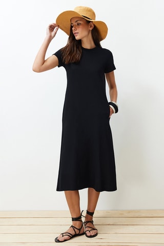 Vestido midi - Preto