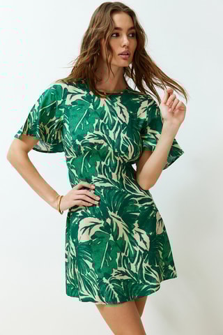 Vestido estilo patinadora - Verde