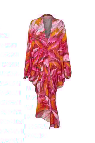 Vestido assimétrico - Rosa