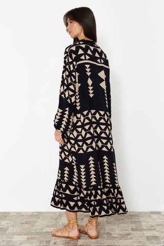 Vestido-camisa - Preto