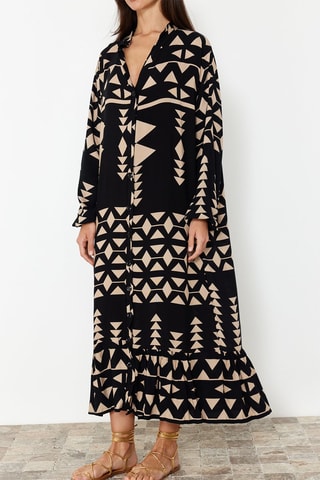 Vestido-camisa - Preto