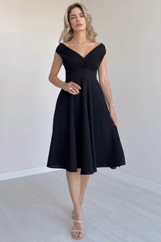 Vestido trapézio - Preto
