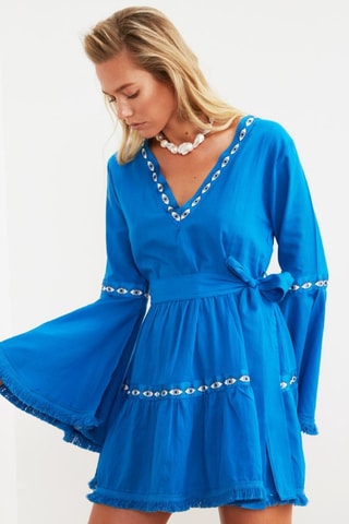 Vestido estilo patinadora - Azul
