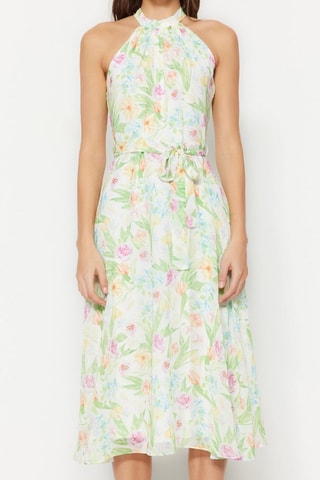 Vestido médio - Cru