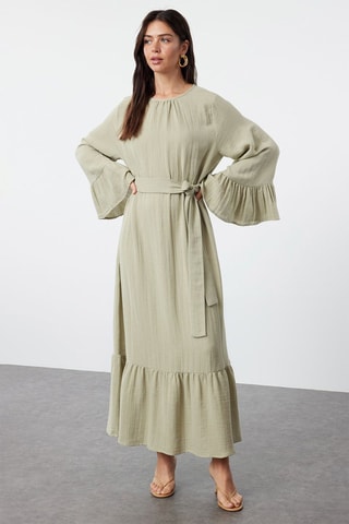 Vestido comprido - Menta