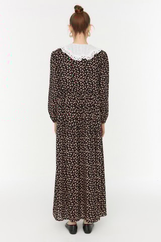 Vestido comprido - Azul-marinho