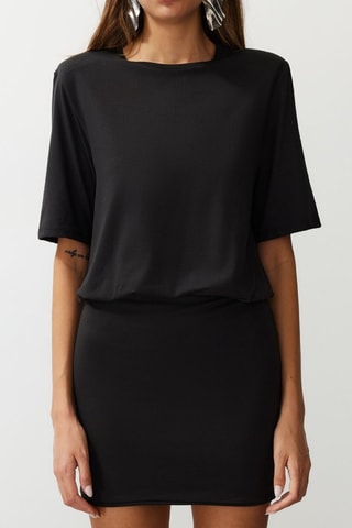 Vestido justo - Preto