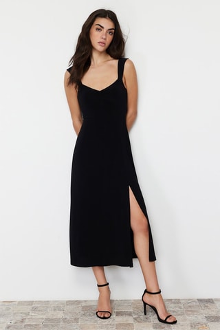 Vestido midi - Preto