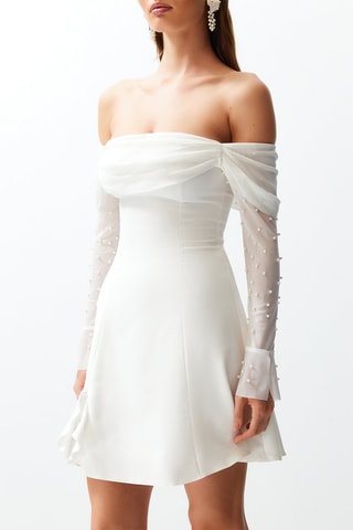 Vestido trapézio - Branco