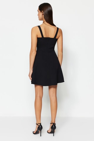 Vestido estilo patinadora Preto