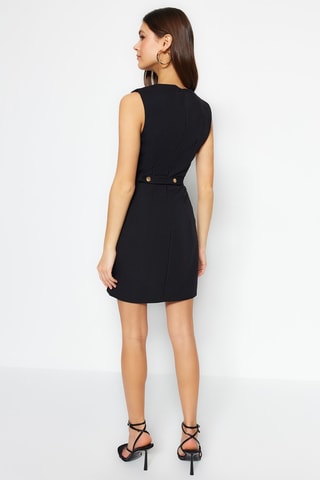 Vestido direito Preto