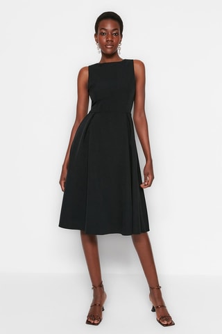 Vestido estilo patinadora Preto