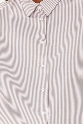 Camisa - Bege e branco