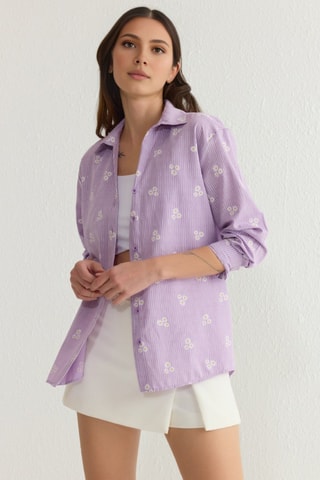 Camisa regular - Malva