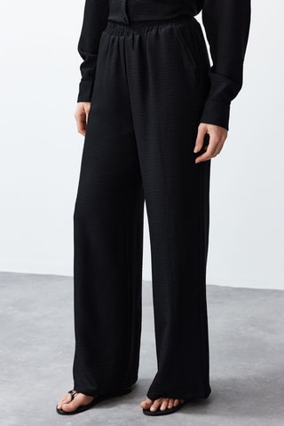 Camisa e calças cintura subida - Preto