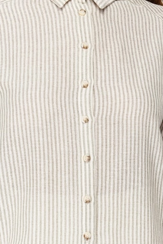 Camisa oversize - Verde-água e branco