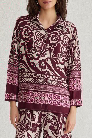 Camisa e calças - Bordô