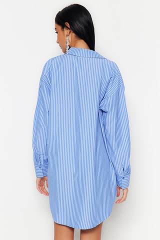 Túnica às riscas Azul-claro e branco