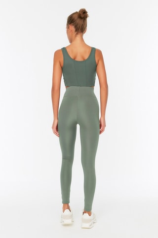 Leggings cintura subida Caqui