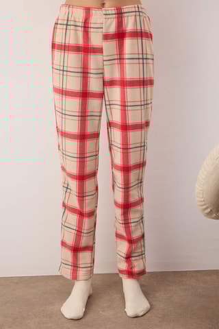 Pijama - Vermelho e cru