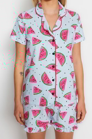 Pijama - Azul-celeste