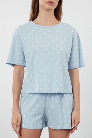 Pijama - Azul-celeste