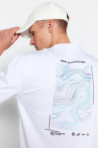 T-shirt oversize - Branco