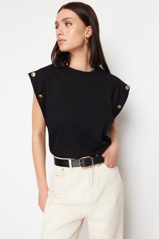 T-shirt regular - Preto