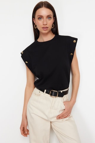 T-shirt regular - Preto